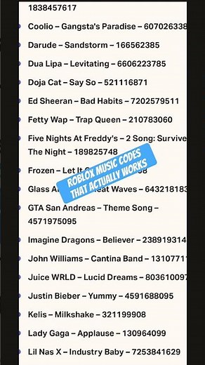 Roblox music codes that actually works #roblox #music #shorts