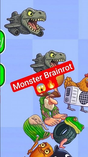 NEW UPDATE🔥Most Game Ever! Monster Brainrot x Merge Fellas😱 #brainrot #italianbrainrot
