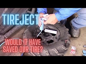 TIREJECT - how to fix a flat atv tire and seal our Rzr 900 Trail sidewall-damaged tire
