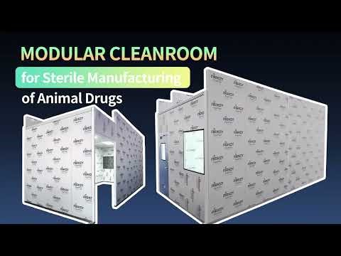 150㎡ Prefabricated Class B Modular Cleanroom for Animal Pharmaceutical Manufacturing #cleanroom