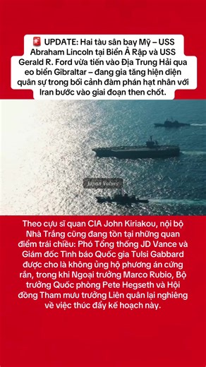 Quân sự Mỹ tại Địa Trung Hải và Iran: Cập nhật mới