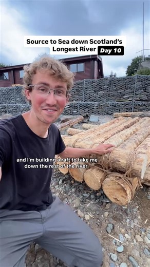 Ed Pratt | The log raft build commences!!! This solo expedition down the River Tay only has one rule; ‘in order to make progress I must travel... | Instagram