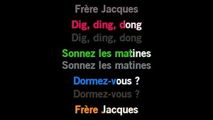 Karaoke Frère Jacques - Comptine - CDG, MP4, KFN - Karaoke Version