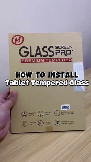 How to Install Tablet Tempered Glass