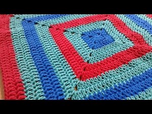 Simple crochet baby blanket - instructions