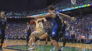 Duke's Grayson Allen gets caught tripping an opponent again