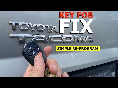 Toyota Tacoma key fob reprogram // How to sync your Gen 2 Tacoma door locks to you Fob