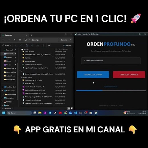 ¡Ordena tu PC en 1 CLIC! 😱 (App Automática y Gratis)