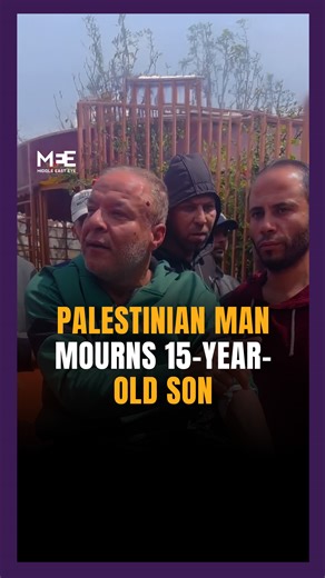 92K views · 5.4K reactions | A Palestinian man mourns his 15-year-old son, killed by Israeli airstrikes just days after his birthday. The number of children killed in Gaza, according to the local health ministry, recently rose above 15,000, with over 270 killed since Israeli resumed strikes on the enclave on 18 March. | Middle East Eye | Facebook