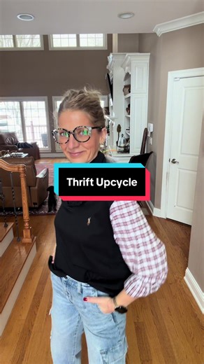 Yes, please! Upcycled fit check! Repurposed and upcycled a men’s shirt into a woman’s shirt. Everyday wear! See what's available on Instagram @shoplorihillphoto! #thrift #sewing #craft #handmade #tutorial