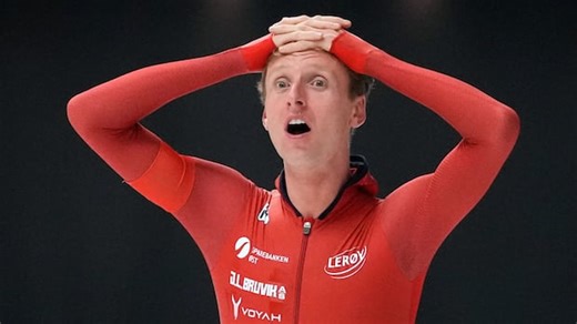 Norway's Sander Eitrem breaks men's 5,000-metre long track speed skating World Record