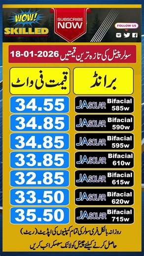 JA Solar Panel Price in Pakistan, Solar Market Lahore Hall Road, Solar Panel Rate Lahore
