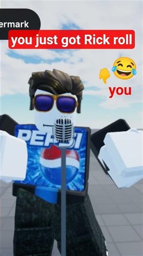 #roblox #Rick roll 😂🔥