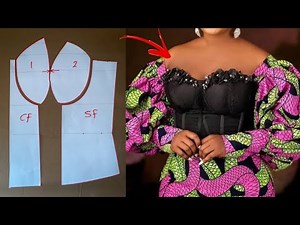 CORSET: How to draft corset that does not expose the breast || beginners guide