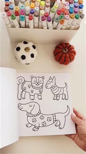Look Inside This Cozy Fall Coloring Book! #coloringbooks #fallcoloringbook #autumncoloring