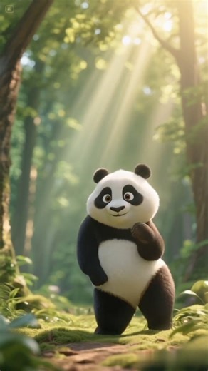 “The Cutest Panda Dance in the Magical Forest!”