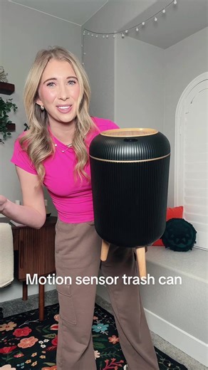 Stylish Motion Sensor Trash Can for Home Use