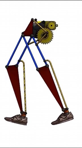 Humanoid Walking Mechanism #mechanical #Design #solidworks #robotics #DIY A mechanism simulates the perfect human walking and it just a linkes connected together based on Theo Jansen Technique, the DC motor connected to the gear box 1:2 then connected to the mechanism to reducing the speed and increasing the torque. Youtube Full Video - https://www.youtube.com/watch?v=WIPUyXTrp1I&t=49s - https://www.youtube.com/watch?v=cpGXfJCSxYU Download 3D Model https://www.cgtrader.com/3d-print-models/hobby-