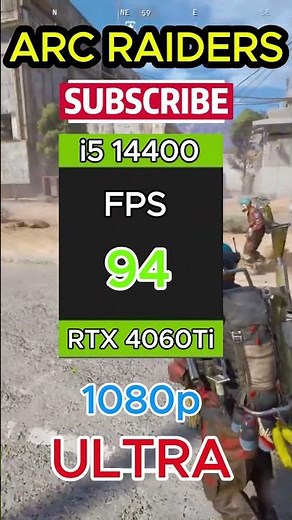 ARC Raiders FPS Test – Intel i5 14400 + RTX 4060 Ti - ULTRA Settings