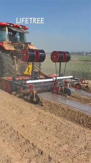 Tractor-driven PTO-powered ridging and mulching machine