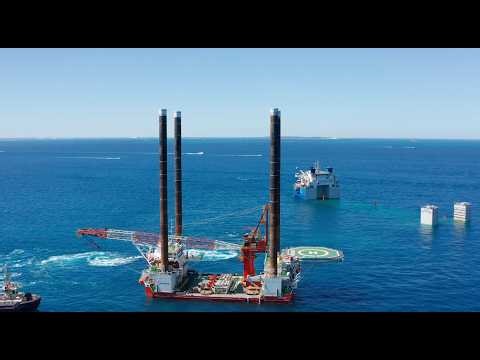 Taking Delivery of Australia's largest Registered Jack-Up Barge in Perth | ACCIONA