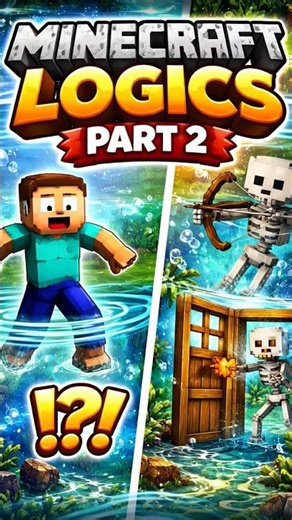 Minecraft Logic ☠️💀 #shorts #minecraft #minecraftshorts #knowledge #logic #minecraftshorts