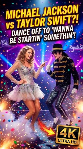 MICHAEL JACKSON vs TAYLOR SWIFT Dance Battle 😱 Wanna Be Startin' Somethin'"? 🔥👑#shorts #fyp #viral