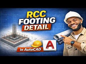 RCC Isolated Footing Detail in AutoCAD | Complete Drawing Tutorial