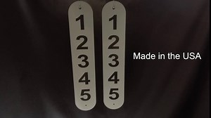 2 Highly Reflective Mailbox Address Plaques, 12 Month Warranty(Camouflage)