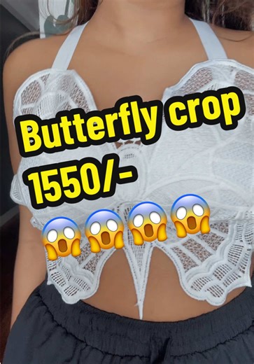 Stylish Butterfly Crop Top Available Now!