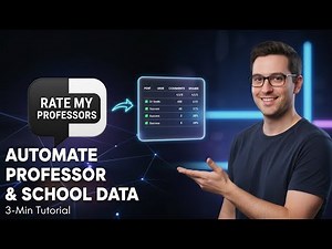 How to Scrape Rate My Professors & Schools Data in Seconds (No Manual Searching)