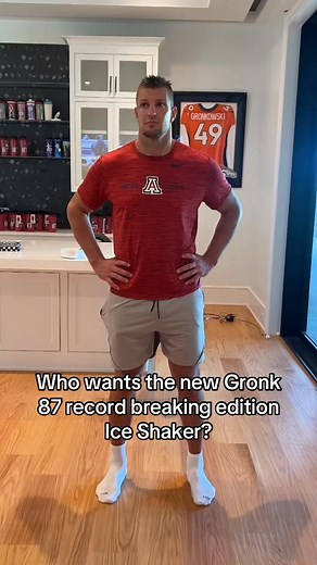 The Gronk 87 record breaking edition Ice Shaker bottle is here | Deni-dolce