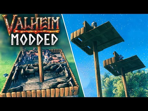 UNLIMITED 2-Star Wolf & Boar Farm! Modded Valheim EP15