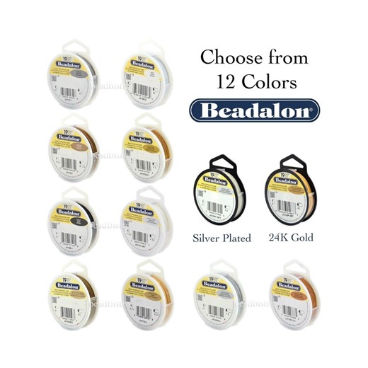 Beadalon 19 Strand Beading Wire: Flexible Stainless Steel Jewelry Wire - Etsy