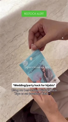 ✨𝐇𝐈𝐉𝐀𝐁 & 𝐃𝐑𝐄𝐒𝐒 𝐓𝐀𝐏𝐄 | Restocked ✨ Another modest essential you definitely wanna try out🧕 Made with strong safety double-sided fabric tape to give you the perfect grip to your everyday hijab styles or outfits! 𝐏𝐄𝐑𝐊𝐒: 📌 Consists of 35 stripes 📌Can be used in replacement of pins to get a pin free look 📌Can easily be removed as well 📌Endless styling possibilities 📌Prevents hijab sliding 📌Ideal for hijab & outfit styling *Inbox to place an order *We deliver nationwide 🇧🇩 �