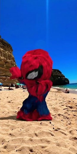 Epic Hairy Spider-Man Dances Gangnam Style on the Beach! You Won't Believe Your Eyes!