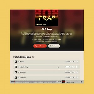 2.9K views · 58 reactions | Get started with Kickback Couture’s 808 Trap Sound Pack FREE with Reason+. | Reason Studios | Facebook