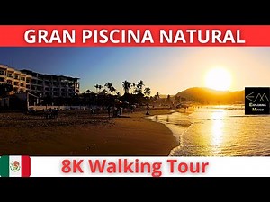PLAYA DE GUAYABITOS Atardecer Espectacular 8K Walking Tour | Nayarit 🇲🇽