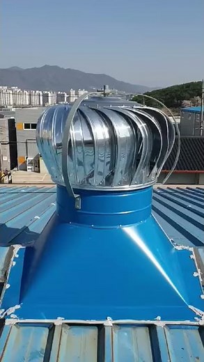 양산 명동 물류창고 600파이 무동력 벤츄레이터 설치공사
