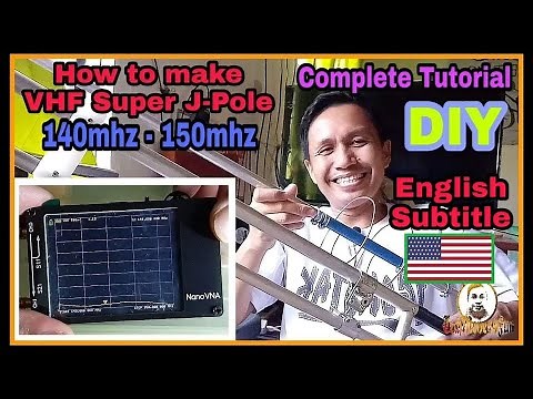 How to make VHF SUPER J-POLE | 140mhz-150mhz | Complete Tutorial | DIY | English Subtitle