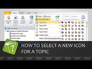 How to select a new icon for a topic in HelpNDoc (Step-by-step guide)