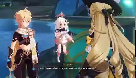 sometimes i cant tell if paimon being a yap fest that kills the mood of every scene shes in is an intentional writing choice by hoyo or they just dont know how to write good expositions