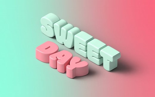 【Ai教程】实现3D文字效果