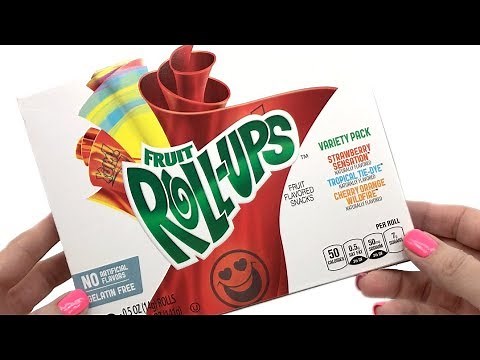 FRUIT ROLL UPS Unwrapping