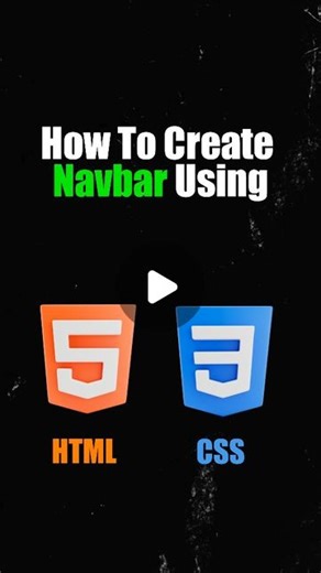 Iron Coding | Android Developer | Flutter | Web Developer | Create a Navbar with HTML & CSS #html #css #WebDevelopment #Coding #responsivedesign #frontend #webdesign #codingtutorials #learntocode | Instagram