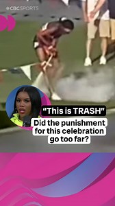 “This is TRASH” 🗑️ High school sprinter Clara Adams was stripped of her state title for this fire extinguisher celebration Do you agree with @perditafelicien? Watch more Trackside on our YouTube channel | CBC Olympics
