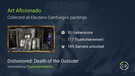 Art Aficionado achievement in Dishonored: Death of the Outsider