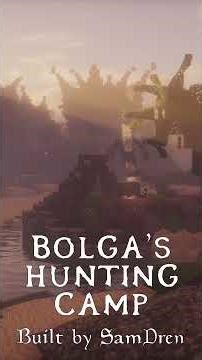 Bolga’s Hunting Camp in Minecraft - Tamrielcraft build showcase