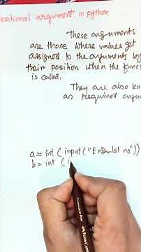 Positional Arguments in Python | Function Arguments Explained with Examples #shorts #education