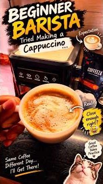 ☕ My First Cappuccino Attempt 😂